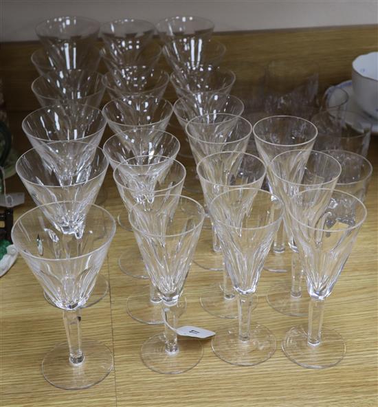 A quantity of Waterford Sheila cut glass and seven Tudor tumblers